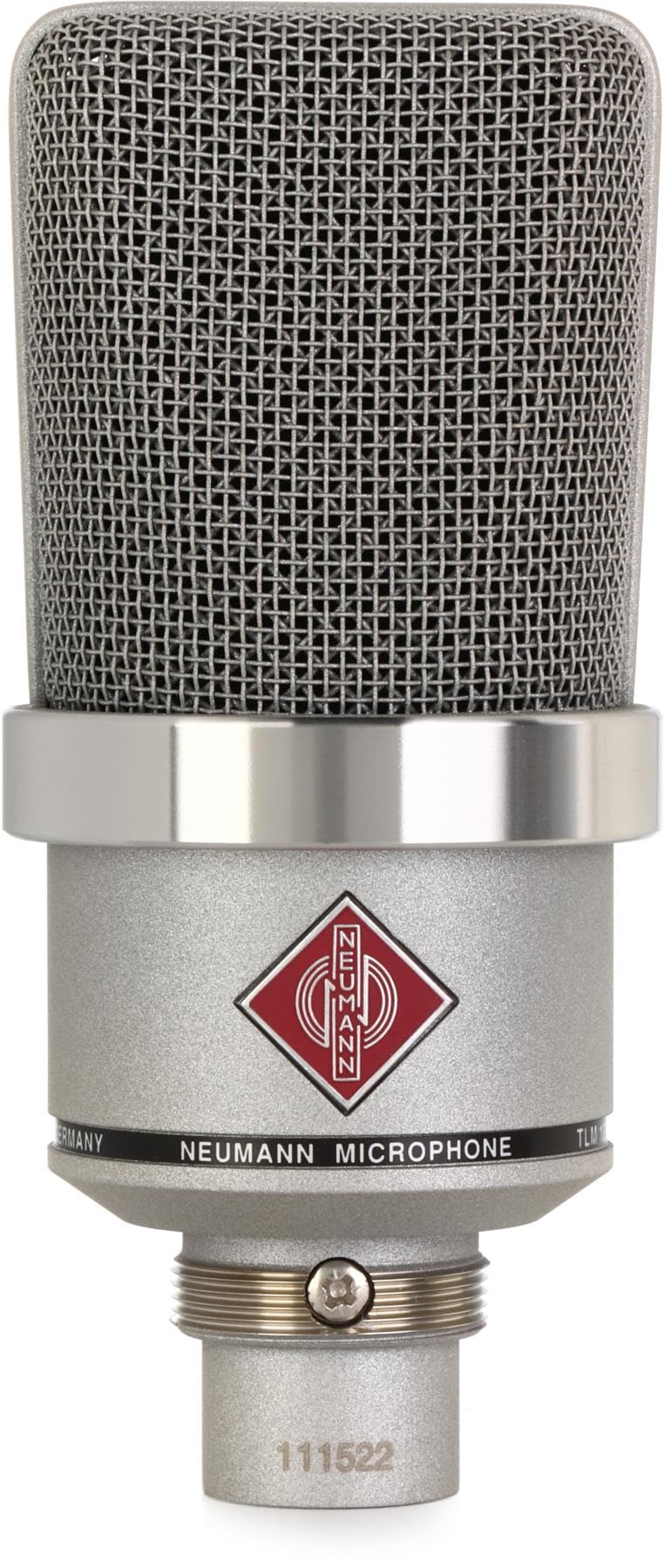 Neumann SENNHEISER Neumann TLM 102 Large-Diaphragm Cardioid Condenser Microphone with Shock Mount XLR | Nickel | Ultra-Low Self Noise | Ideal for Studio Vocals,Voiceovers,Instruments & Broadcast Applications - Image 4
