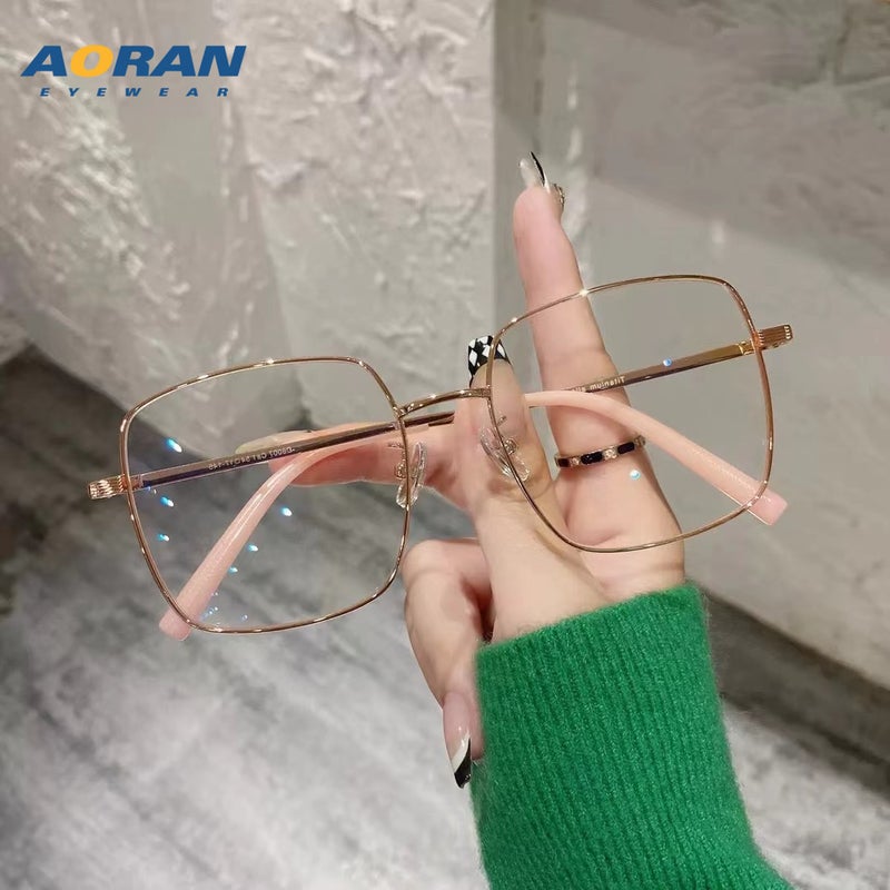 اوران نظارات نسائية بإطار كبير من الذهب فائقة الخفة - Image 4