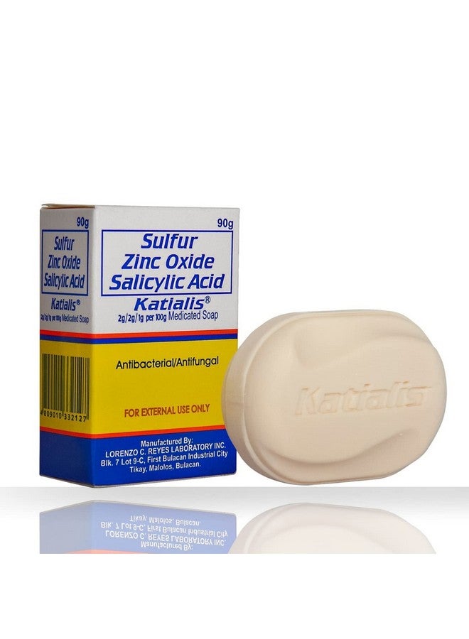 KATIALIS SOAP Sulfur Zinc Oxide Salicylic Acid Anti Fungal Anti Bacterial Soap 90 grams - Image 1