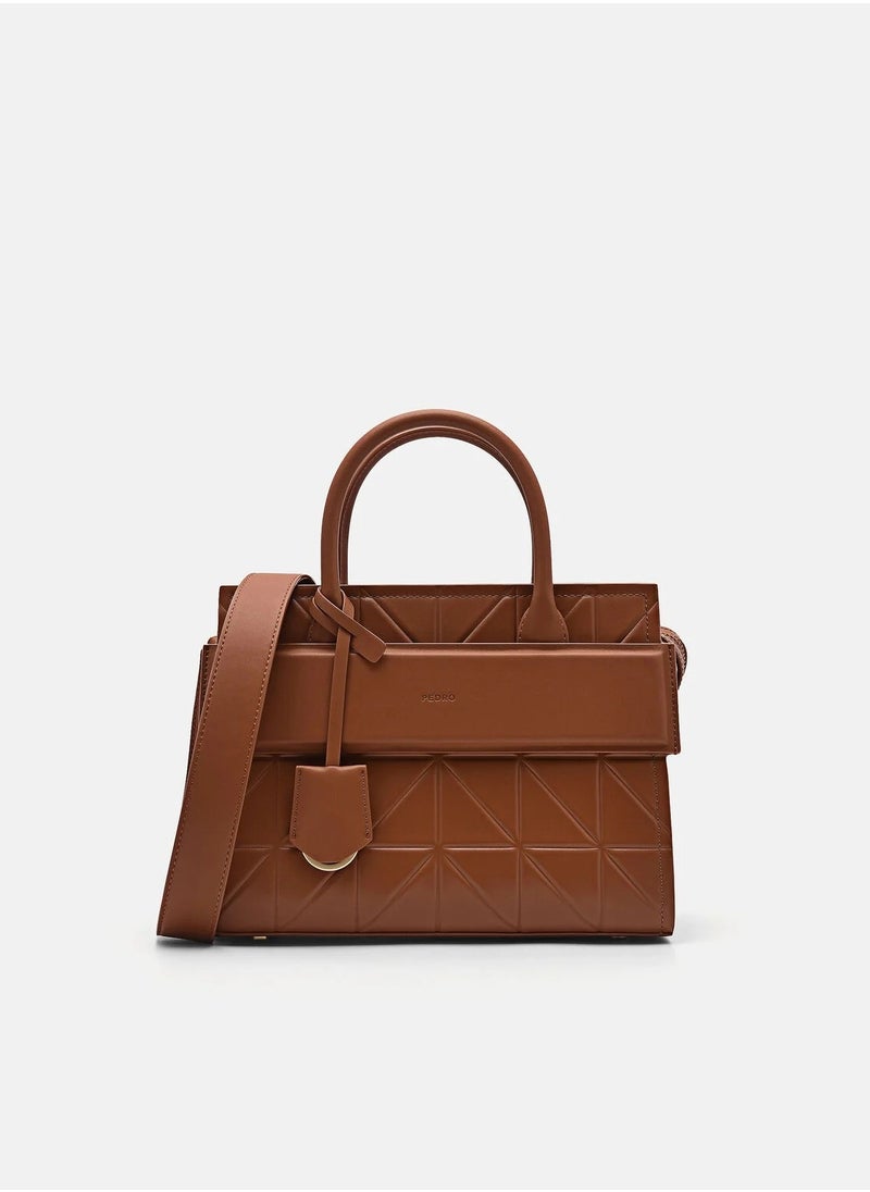 Pedro - PEDRO Studio Bella Leather Handbag in Pixel Satchel Crossbody Bag Shoulder Bag - Image 1