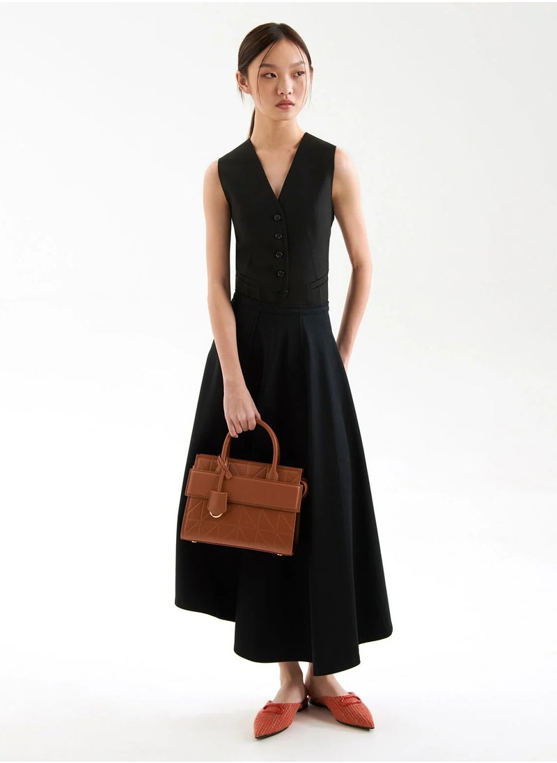 Pedro - PEDRO Studio Bella Leather Handbag in Pixel Satchel Crossbody Bag Shoulder Bag - Image 1