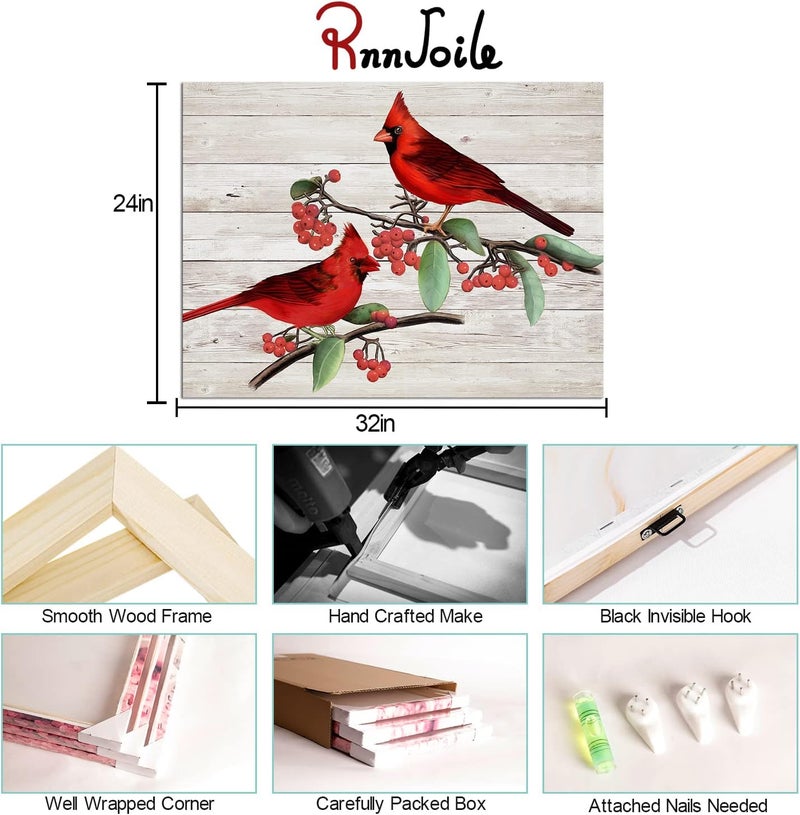 RnnJoile Cardinal Canvas Wall Art - Image 5