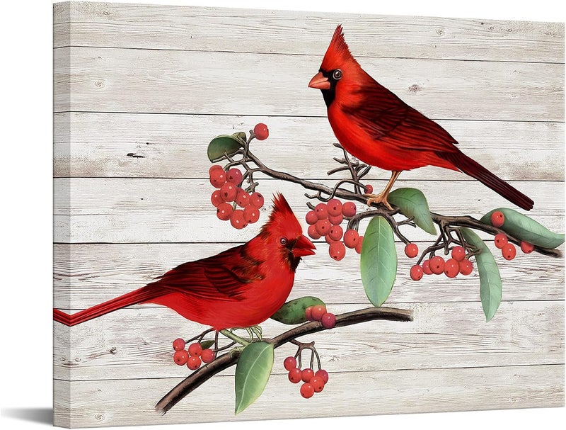 RnnJoile Cardinal Canvas Wall Art - Image 1