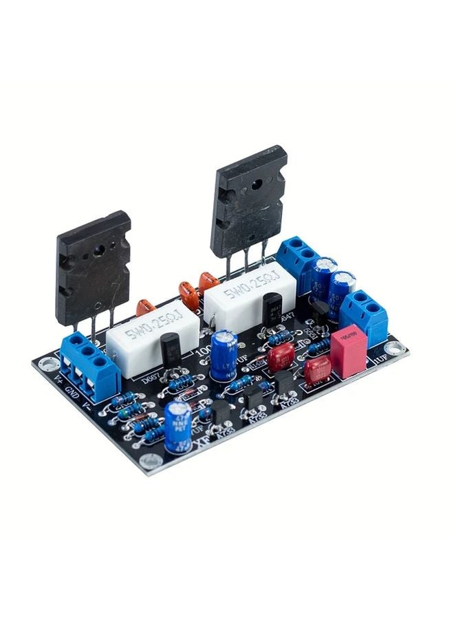 لوحة مضخم صوت هيفي 100 واط قناة أحادية 1 قطعة ترانزستورات 2SC5200 2SA1943 تيار مستمر 35 فولت - Image 2