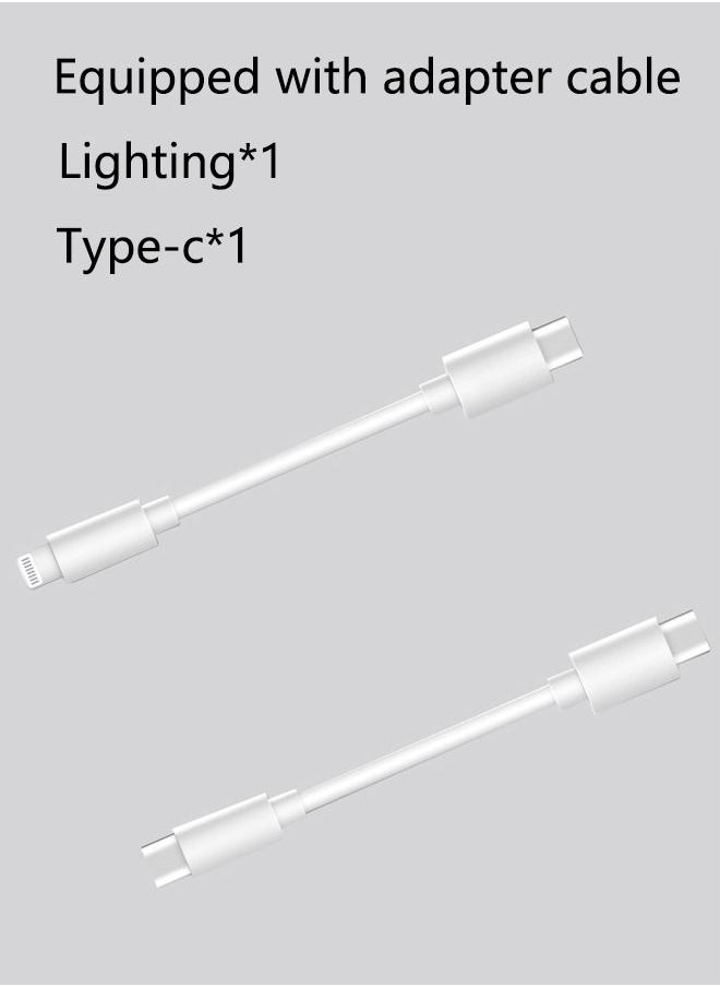 Kelesa - Three-in-one power bank, charging cable, and data cable. Magnetic design for easy storage. Equipped with Lighting cable and Type-C cable. Suitable for Android Apple - Image 1