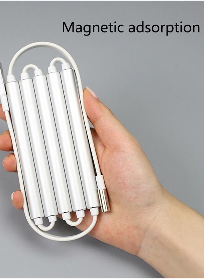 Kelesa - Three-in-one power bank, charging cable, and data cable. Magnetic design for easy storage. Equipped with Lighting cable and Type-C cable. Suitable for Android Apple - Image 1