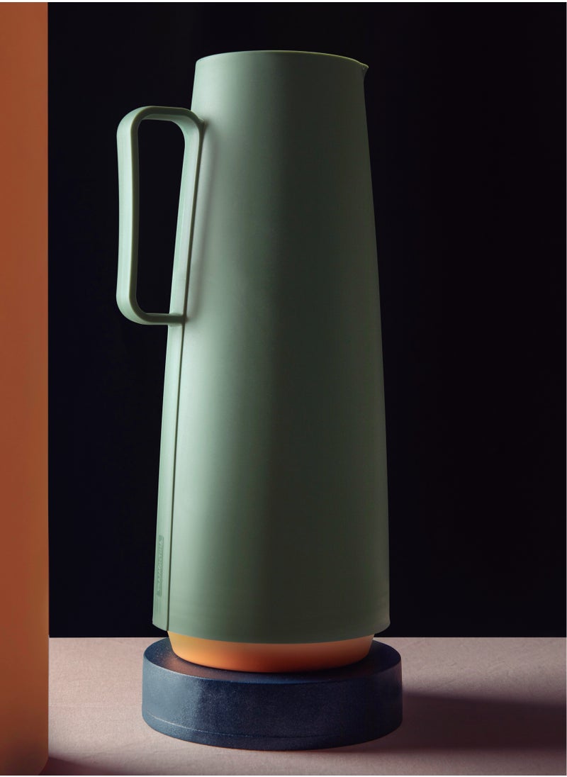 TRAMONTINA Since 1911,Made in Brazil- Exata Green Plastic Thermal Flask with 1 Liter Glass Liner  - Image 5
