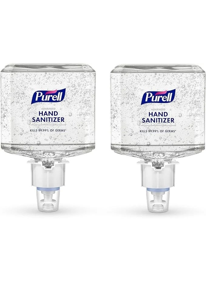 Purell Advanced Hand Sanitizer Gel, Clean Scent, 1200 Ml Refill for Es6 Automatic Hand Sanitizer Dispenser (Pack of 2) - Image 1
