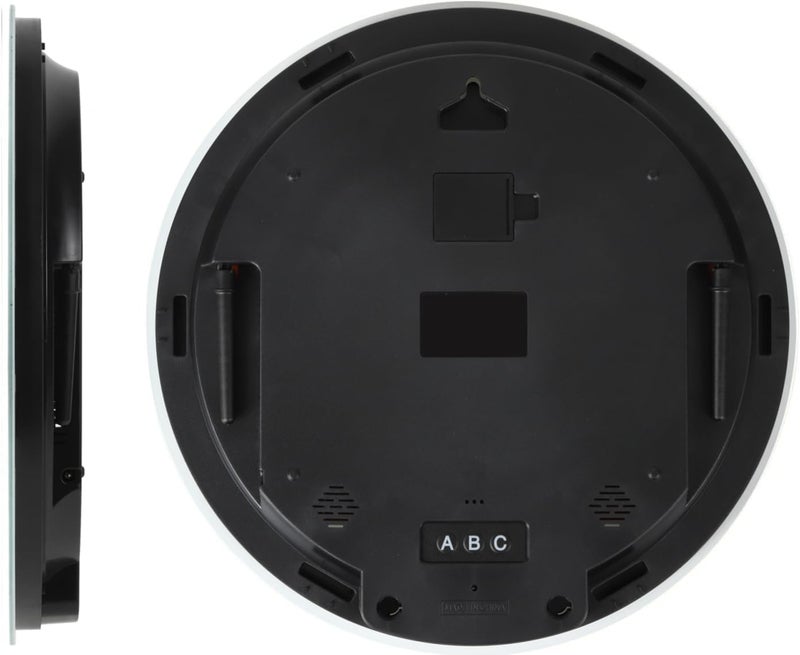 Portible ساعة حائط رقمية محمولة بتصميم يشبه الأرض ساعة حائط وطاولة رقمية مع عرض التاريخ والتقويم ودرجة الحرارة عبوة من 1 - Image 2