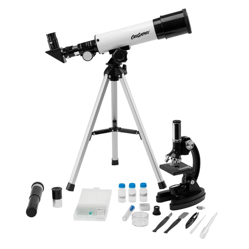 Educational Insights GeoSafari Telescope  Microscope Set  Science Kit with Refractor Telescope and Microscope for Kids Includes Prepared Slides Discovery Toys Science Gifts for Kids 812 - Image 2
