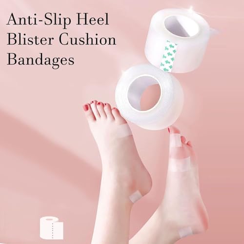 STAREWA Waterproof Foot Care Sticker Heel Grip Tape Blister Prevention Tape for Feet,Toe,Finger Flexible Athletic Finger Tape Anti Chefing Tape Self Adhesive Shoe Bite Protector Invisible High-Heeled Tape (Pack of 1) - Image 2