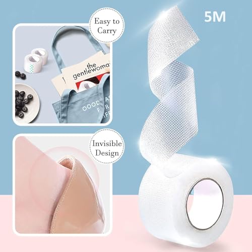 STAREWA Waterproof Foot Care Sticker Heel Grip Tape Blister Prevention Tape for Feet,Toe,Finger Flexible Athletic Finger Tape Anti Chefing Tape Self Adhesive Shoe Bite Protector Invisible High-Heeled Tape (Pack of 1) - Image 5