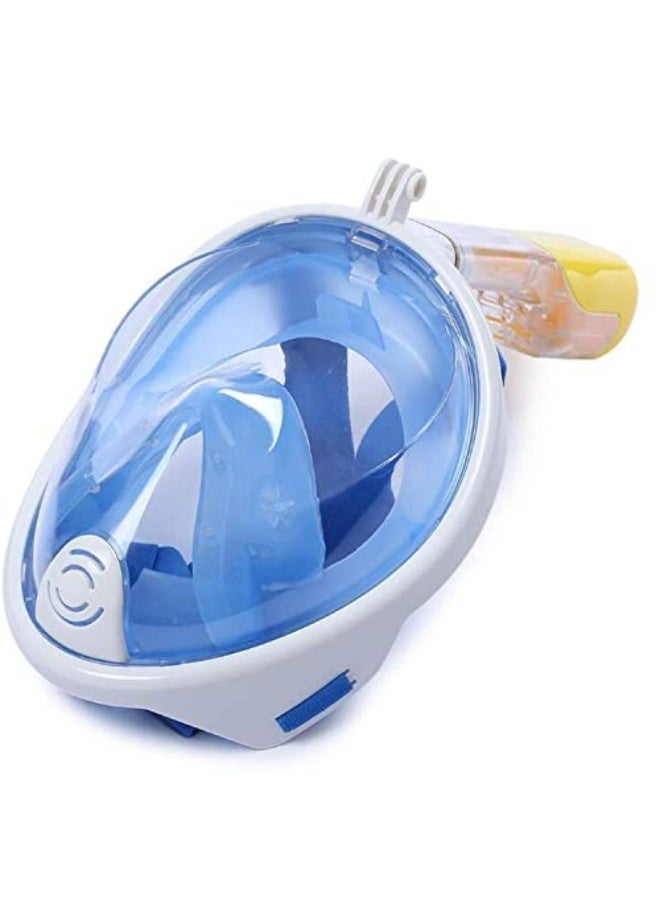 Generic eWINNER Panoramic Full Face Snorkeling Mask Compatible with Action Camera underwater Dry Snorkel Mask Easy Breathing&Anti-skid Ring Earplug for Kids adult - Image 1