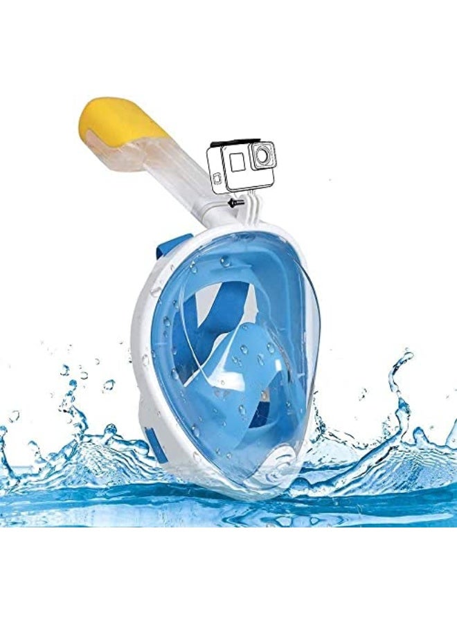 Generic eWINNER Panoramic Full Face Snorkeling Mask Compatible with Action Camera underwater Dry Snorkel Mask Easy Breathing&Anti-skid Ring Earplug for Kids adult - Image 2