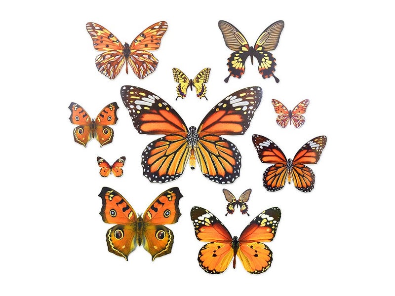 Forever in Time Miniature Die Cut Butterfly Shapes with Foil Accents - 33 Pieces - Image 4