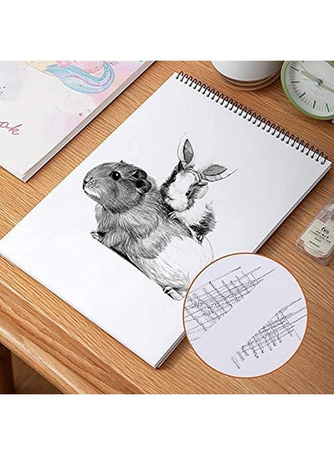 Variety Canvas 50 Sheet A4 Sketchbook Set | Top Spiral-Bound Sketchpad for Artists | Sketching and Drawing Acid Free Paper, for Doodling | Artist Oxfort Sketch Book (A) - Image 3