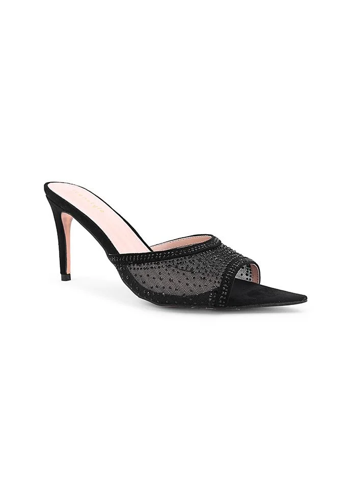 أيقون Soft velvet heel slipper with elegant design.