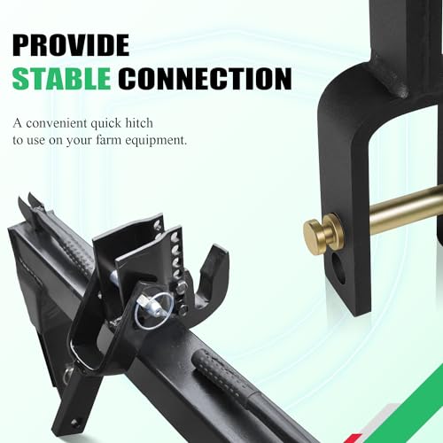 Yoursme Versatile Quick Hitch Adapter Used to Adjust Top Link Bracket Movements Fits for Category 1 3-Point Quick Hitch Tractors - Image 5