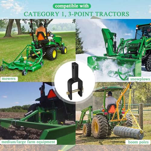 Yoursme Versatile Quick Hitch Adapter Used to Adjust Top Link Bracket Movements Fits for Category 1 3-Point Quick Hitch Tractors - Image 4
