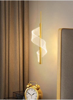 Best Power Elegant Single 7035-1 LED Hanging Lamp chandelier Pendant Lights Indoor Lighting With three lightning levels - Gold  - Image 1