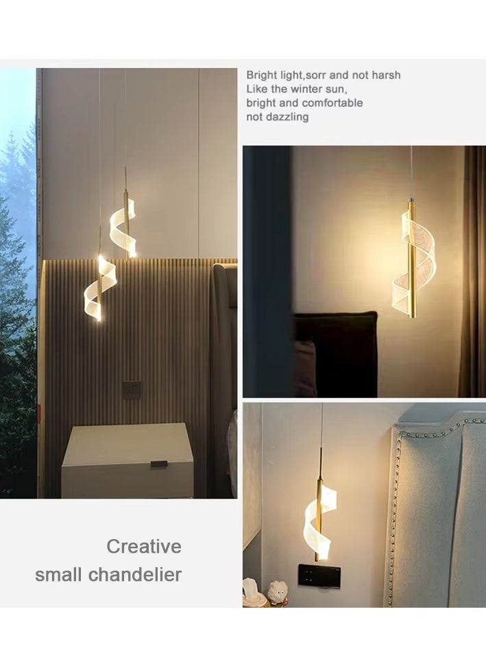 بيست باور مصباح معلق LED مصباح إنارة سقف داخلي 7035-1 LED معلقة مع ثلاثة مستويات إضاءة داخلية - ذهبي  - Image 5