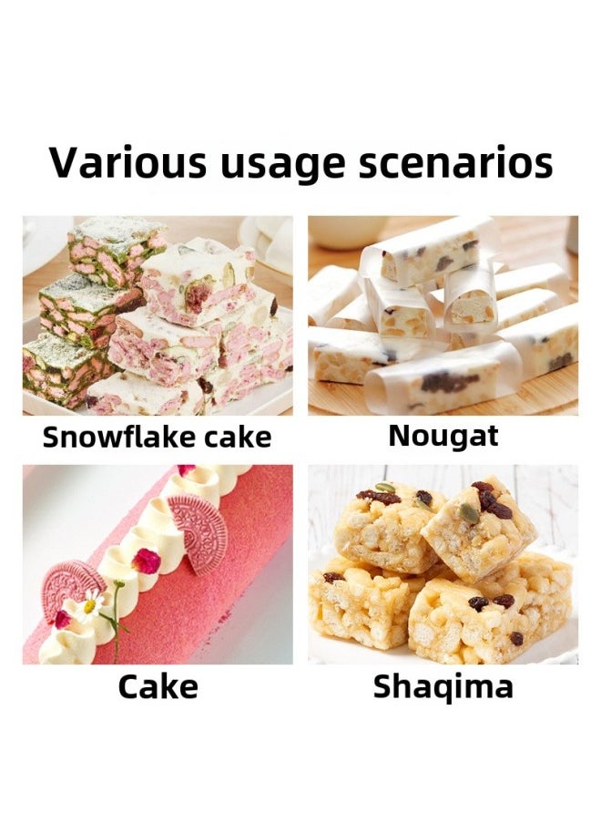 Generic - Snowflake Crisp Nougat Special Plastic Mold Carbon Steel Live Bottom Baking Full Set Of Tools Material Cooling Shaping Baking Tray-Specifications:Plastic Plate 4-piece Set-Color:See Classification - Image 1