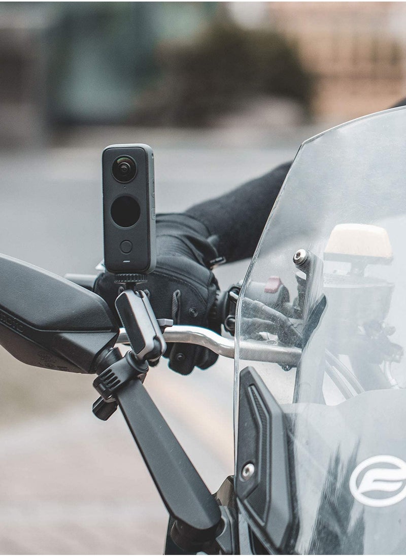 SYOSI - Action Camera Handlebar Mount for DJI Action 2, GoPro 10, GoPro 7/8/9 Adjustable Motorcycle Handlebar for OSMO Action/Pocket 2/ Pocket Action Camera Bike Mount for Insta 360 - Image 1
