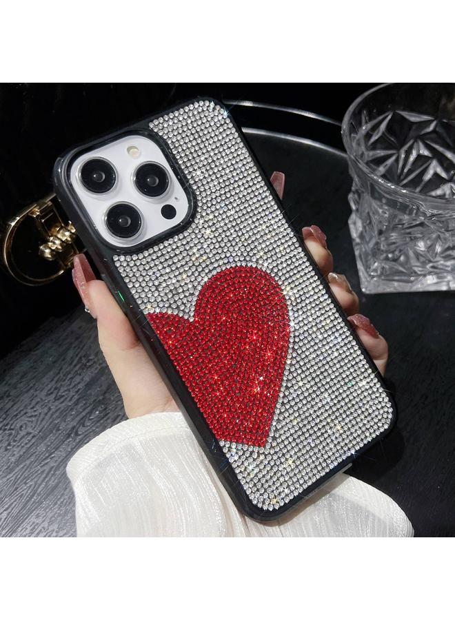 S-TOP Case For iPhone 13 Pro Love Heart Diamond TPU Phone Case - Image 2