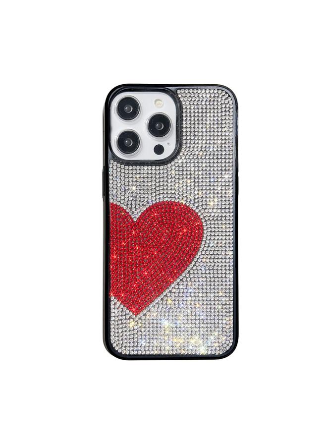 S-TOP Case For iPhone 13 Pro Love Heart Diamond TPU Phone Case - Image 1