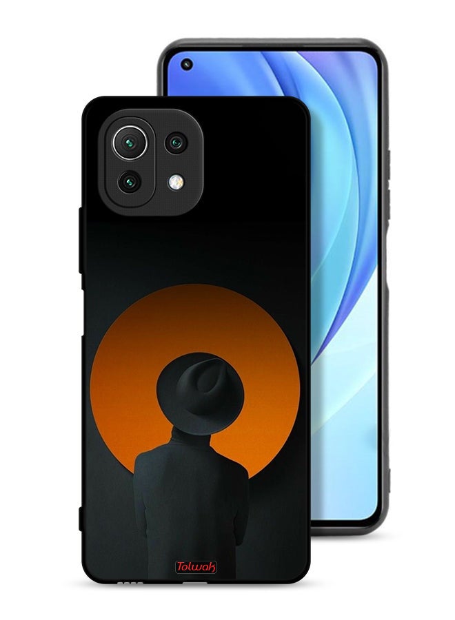 Tolwak Xiaomi Mi 11 Lite Protective Case Cover Hat Boy Art - Image 1