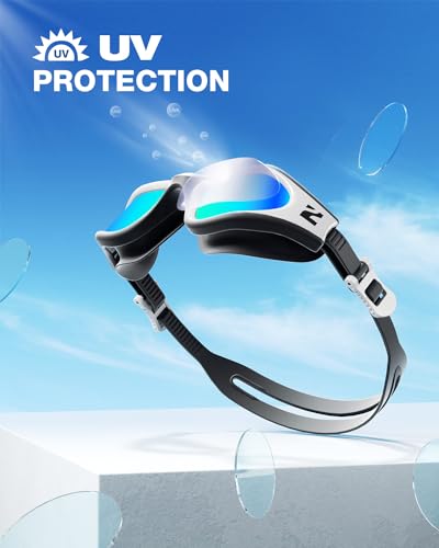 ZIONOR G1 Lite Swim Goggles with Swim Cap Comfortable Anti-fog Swimming Goggles Set for Adult Men Women - Image 4