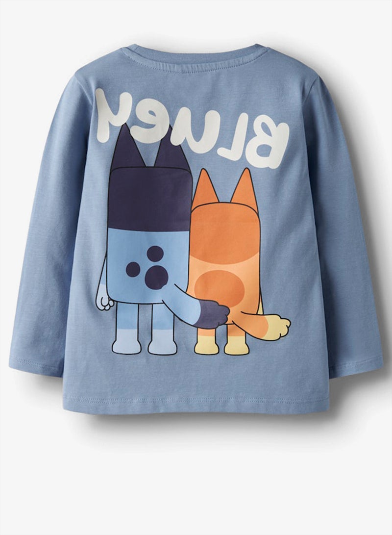 NAME IT Kids Bluey Graphic Crew Neck T-Shirt - Image 4