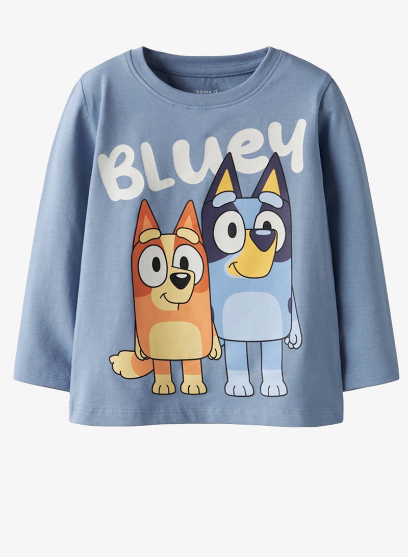 NAME IT Kids Bluey Graphic Crew Neck T-Shirt - Image 3