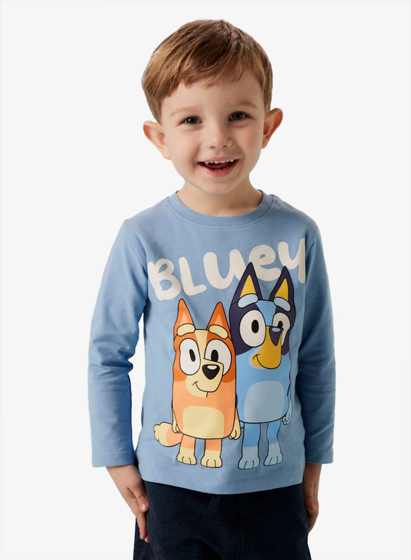 NAME IT Kids Bluey Graphic Crew Neck T-Shirt - Image 1