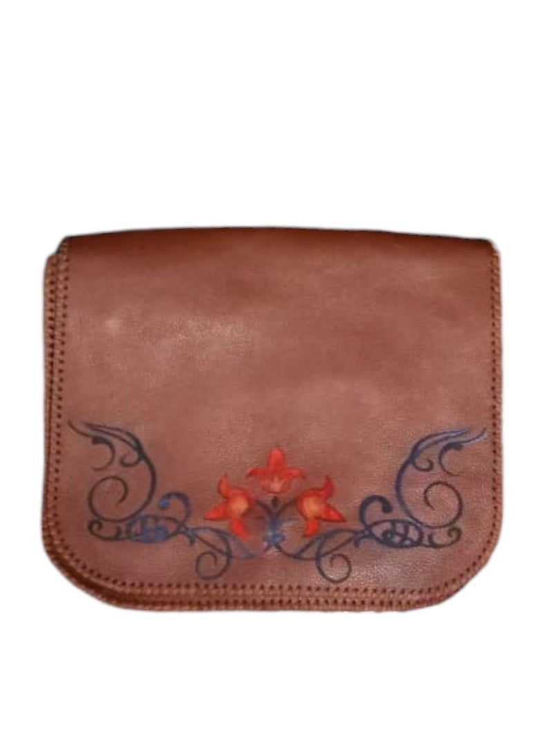 Sheer Fashionable Leather Crossbody Bag - Image 1