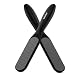 BEZOX DoubleSided Glass Foot File Callus Remover1 PCS Foot Scrubber for Dead Skin Smooth Feet Pedicure Tools for Feet Pumice Stone for Feet Heel Scraper for Cracked Heels Black - Image 2