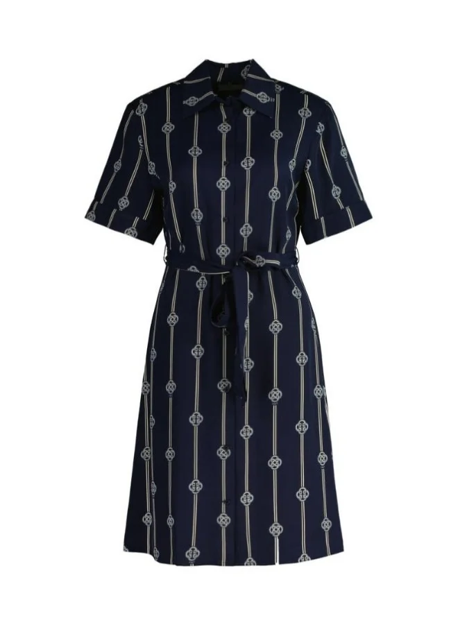 GANT Gant Printed Short Sleeve Shirt Dress