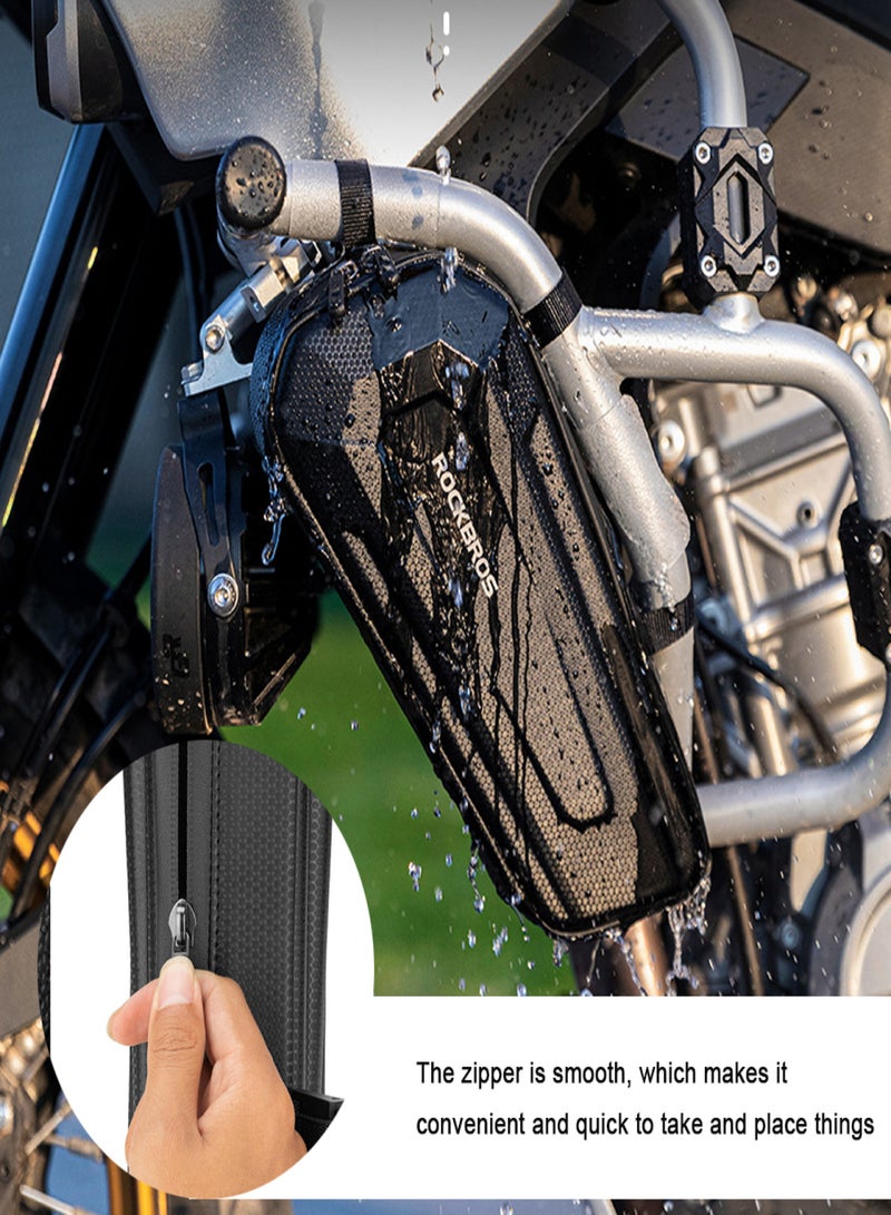 Rockbros Motorcycle Bag Waterproof Bag Large Capacity Motorcycle Engine Bag Practical Easy Installation Triangular Bag Motorcycle Accessories - Image 3