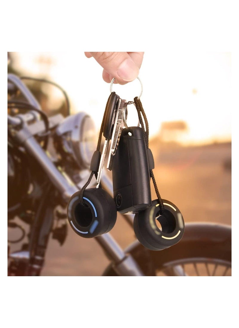 Simulation Cartoon Small Tire Keychain, Fashion Ultra Soft Rubber Tire Key Ring Racing Key Chain Pendants, Car Part Model Keyfob, 3 Pack