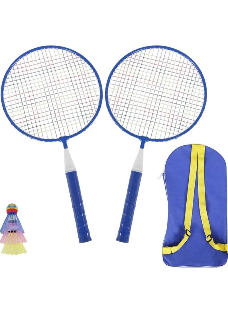Generic Badminton Rackets for Children,Shuttlecocks Racquet Sports Set w/Lightweight Carrying Bag for Kids Professionals Beginner Players Indoor Outdoor Sport Game  - Image 1