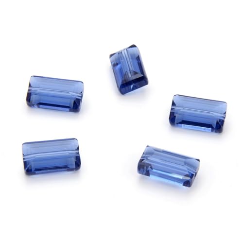 Adabele 50pcs Adabele Austrian 14mm Faceted Loose Rectangle Crystal Beads Dark Indigo Compatible with Swarovski Crystals Preciosa 5055 SSRT1420 - Image 1