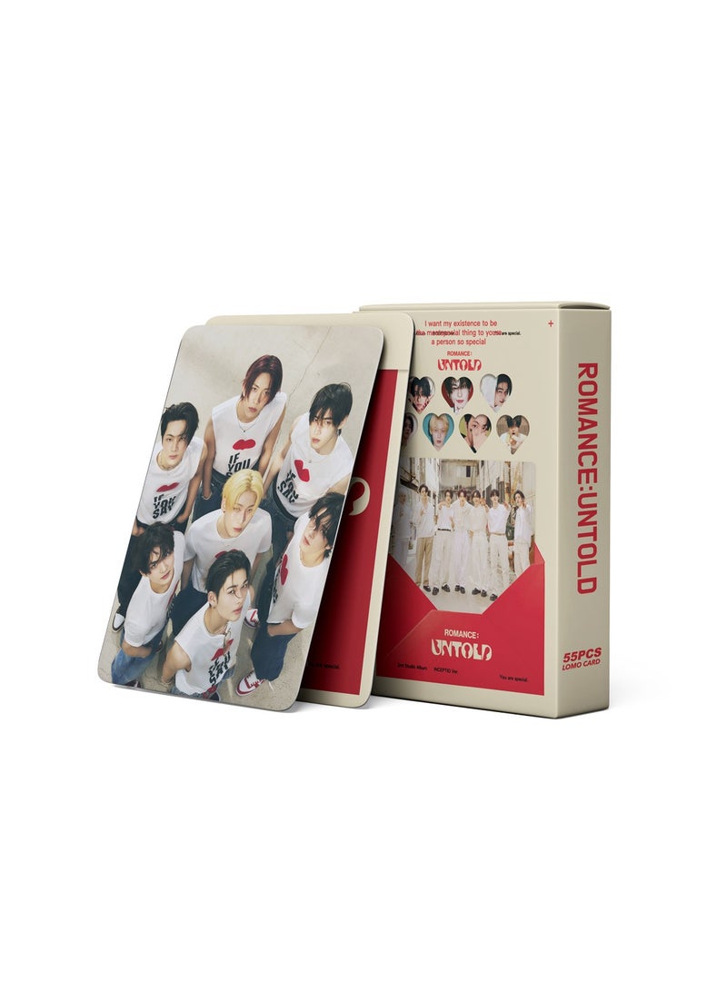 NIBEMINENT 55 Pcs Kpop Enhypen ROMANCE : UNTOLD Lomo Cards Card For Fans Collection Gifts - Image 3
