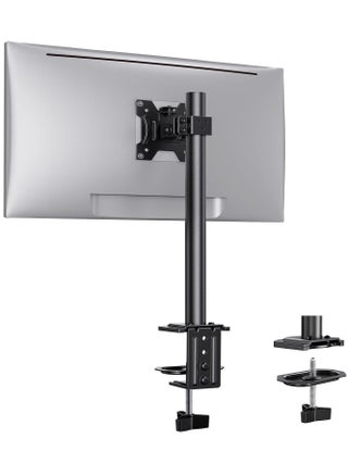 Monitor Mount for 13-32" Screens, Adjustable Height & Angle, Supports Up to 17.6lbs, Improved LCD/LED Monitor Riser, Single Desk Mount Stand, Black – Ergonomic Desk Mount for Home & Office – Model EGCM12 - pzsku/Z2EDCF9C3DB279B14192CZ/45/_/1739907499/c2d1dbc9-4dcf-4d11-871a-c8d6d33a69d3