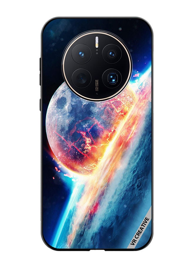 VR CREATIVE Protective Case Cover For Huawei Mate 50 Pro Fallen Moon Design Multicolour - Image 1
