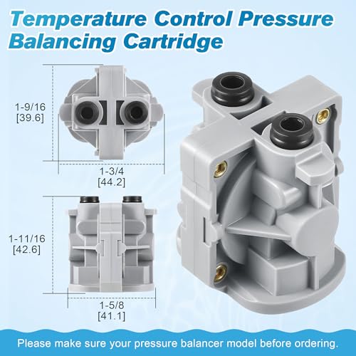 Dreyoo 4 Pieces Pressure Balancing Cartridge and Valve Stem Assembly Compatible with 9712500 and 9742910 Compatible with Pfister 0X8JX8VB8JV8 Deep Casting Valve for Single Handle TubShower - Image 3