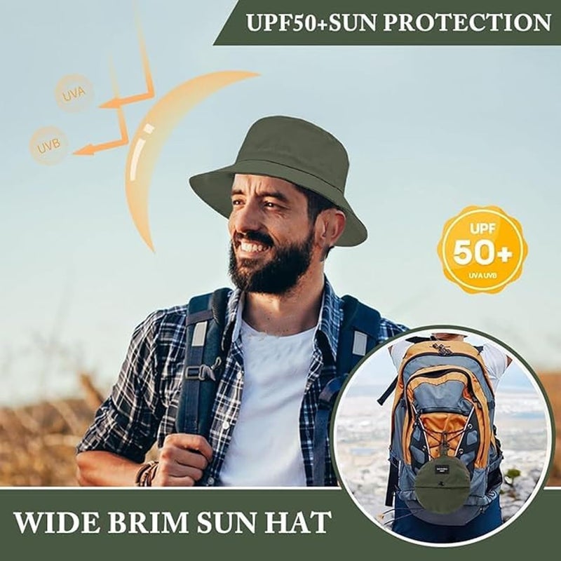 Handcuffs Caps for Men & Women Foldable Bucket Hat Lightweight, Quick-Drying, Waterproof Outdoor Sun Protection Hat with Portable Storage - Image 4