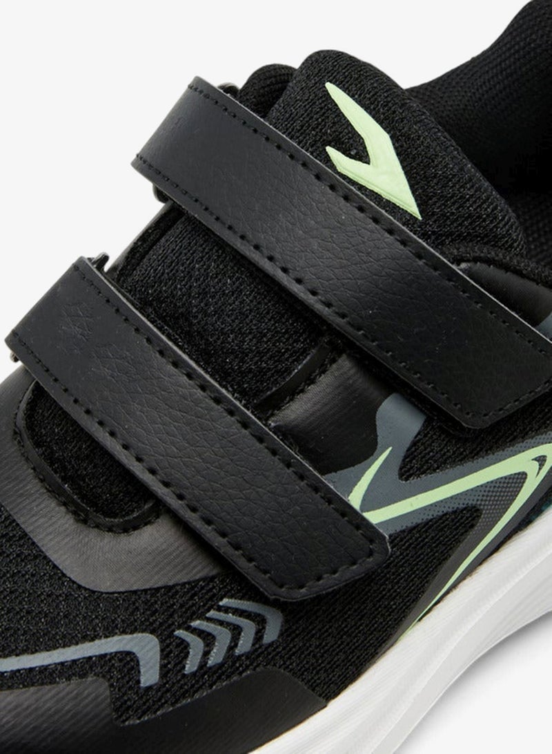 Dash Panelled Sports Shoes with Hook and Loop Closure - Image 4