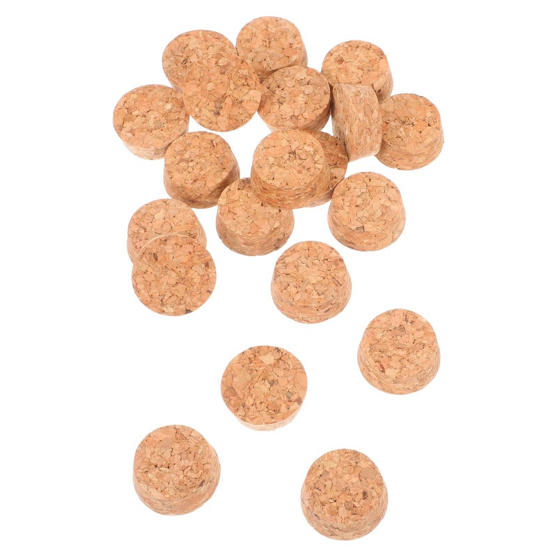 Natural Wooden Cork Stoppers 20pcs Tapered For Wine Bottles And Glass Vials 31x27x13mm - Image 2