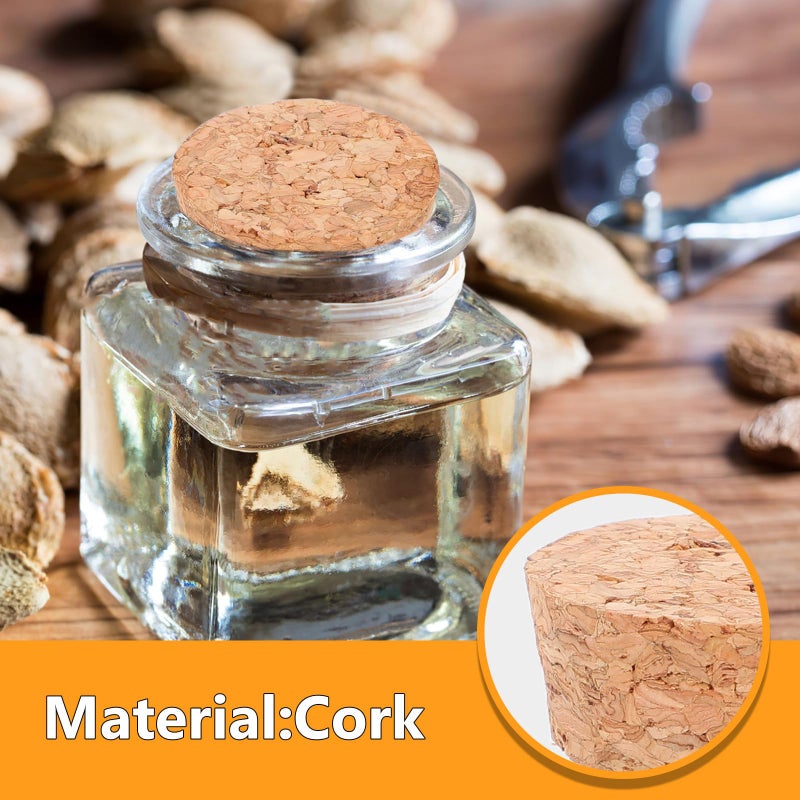Natural Wooden Cork Stoppers 20pcs Tapered For Wine Bottles And Glass Vials 31x27x13mm - Image 4