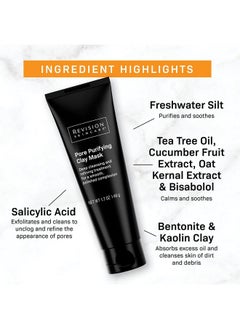 Revision Skincare Evision Skincare. Pore Purifying Clay Mask Deep Cleansing And Refining Treatment For A Smooth Polished Complexion Black (Package May Vary) 1.7 Oz  - Image 5